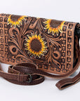 American Darling Organizer Saddle Blanket Genuine Leather Western Women Bag Handbag Purse | for Cute Travel