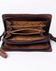 American Darling ORGANISER Upcycled Wool Genuine Leather women bag western handbag purse