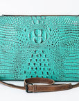 American Darling Crocodile Embossed Genuine Leather Women Bag Western Handbag Purse