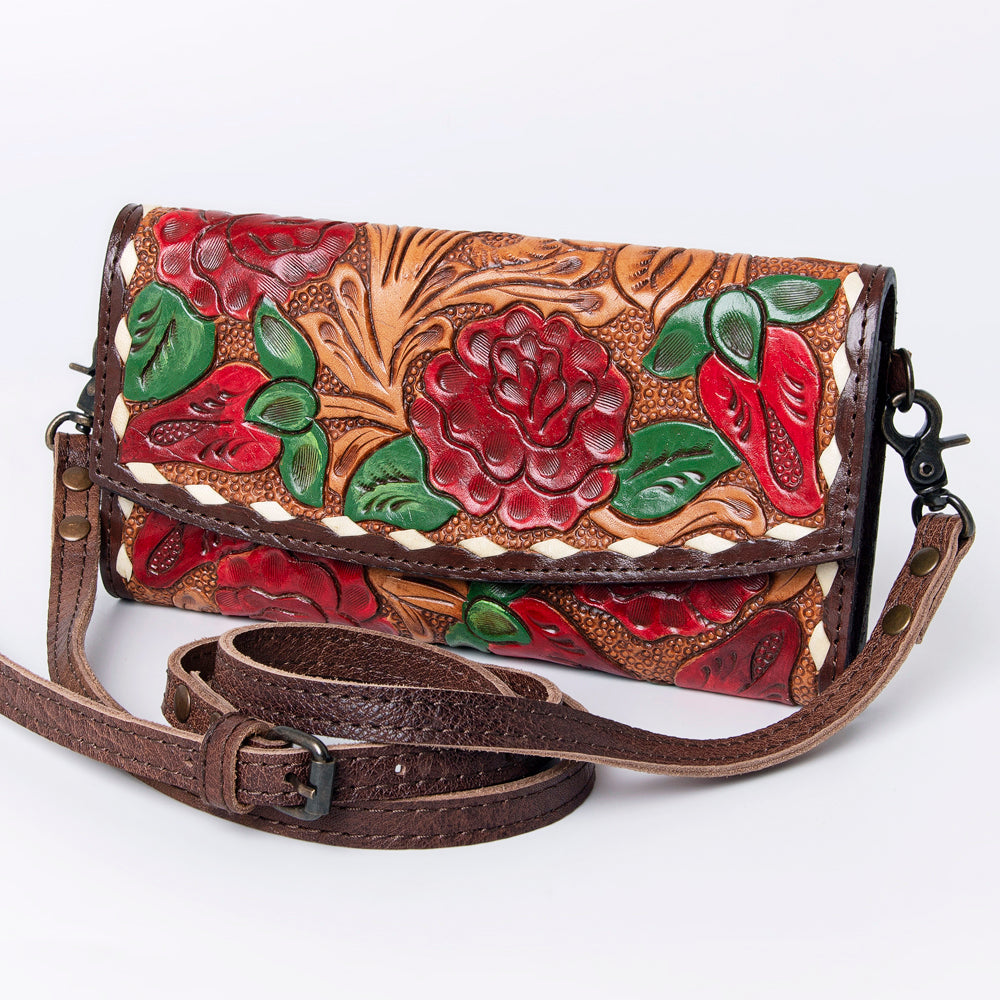 American Darling Wallet Hand Tooled Genuine Leather women bag western handbag purse
