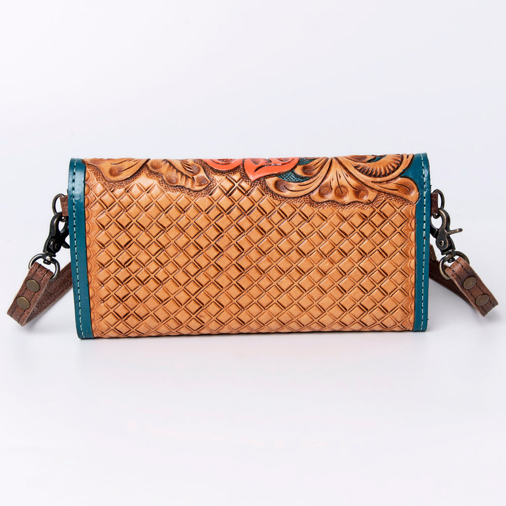 American Darling Wallet Hand Tooled Genuine Leather women bag western handbag purse