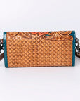 American Darling Wallet Hand Tooled Genuine Leather women bag western handbag purse