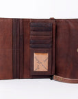 American Darling Wallet Hand Tooled Genuine Leather women bag western handbag purse
