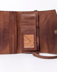 American Darling Wallet Hand Tooled Genuine Leather women bag western handbag purse