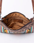 American Darling Saddle Blanket Genuine Leather Women Bag Western Handbag Purse