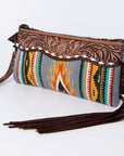 American Darling Wristlet Genuine Leather Women Bag W. Handbag Purse –