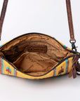 American Darling Saddle Blanket Genuine Leather Women Bag Western Handbag Purse