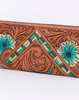 American Darling Clutch Hand Tooled Genuine Leather Women Bag Western Handbag Purse