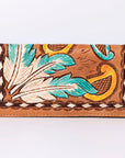 American Darling Clutch Hand Tooled Genuine Leather Women Bag Western Handbag Purse