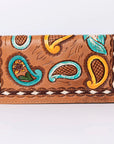 American Darling Clutch Hand Tooled Genuine Leather Women Bag Western Handbag Purse