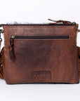 American Darling Western Small Crossbody Bag – Genuine Hair-On Cowhide Leather with Fringes, Adjustable Strap, Handcrafted in Texas