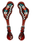 Durable Handcrafted PremiumLeather Spur Straps For Women Western Riding Show Rodeo