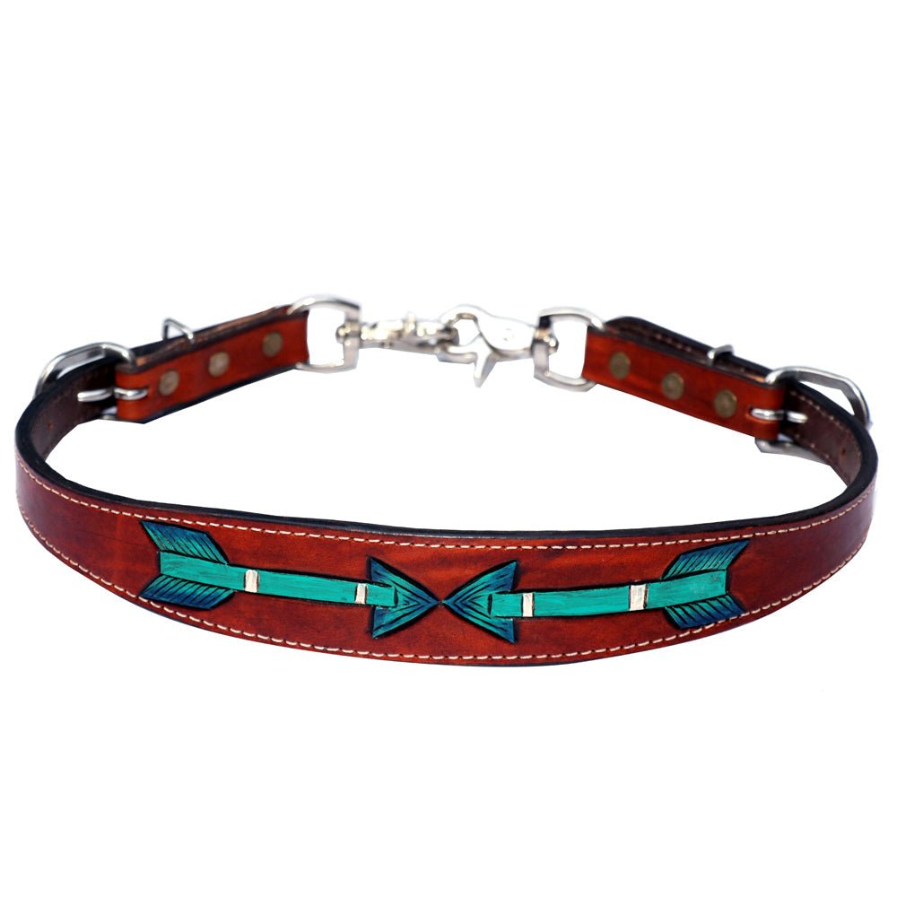 Bar H Equine Genuine Western American Leather Horse Premium Headstall &amp; Breast Collar Set