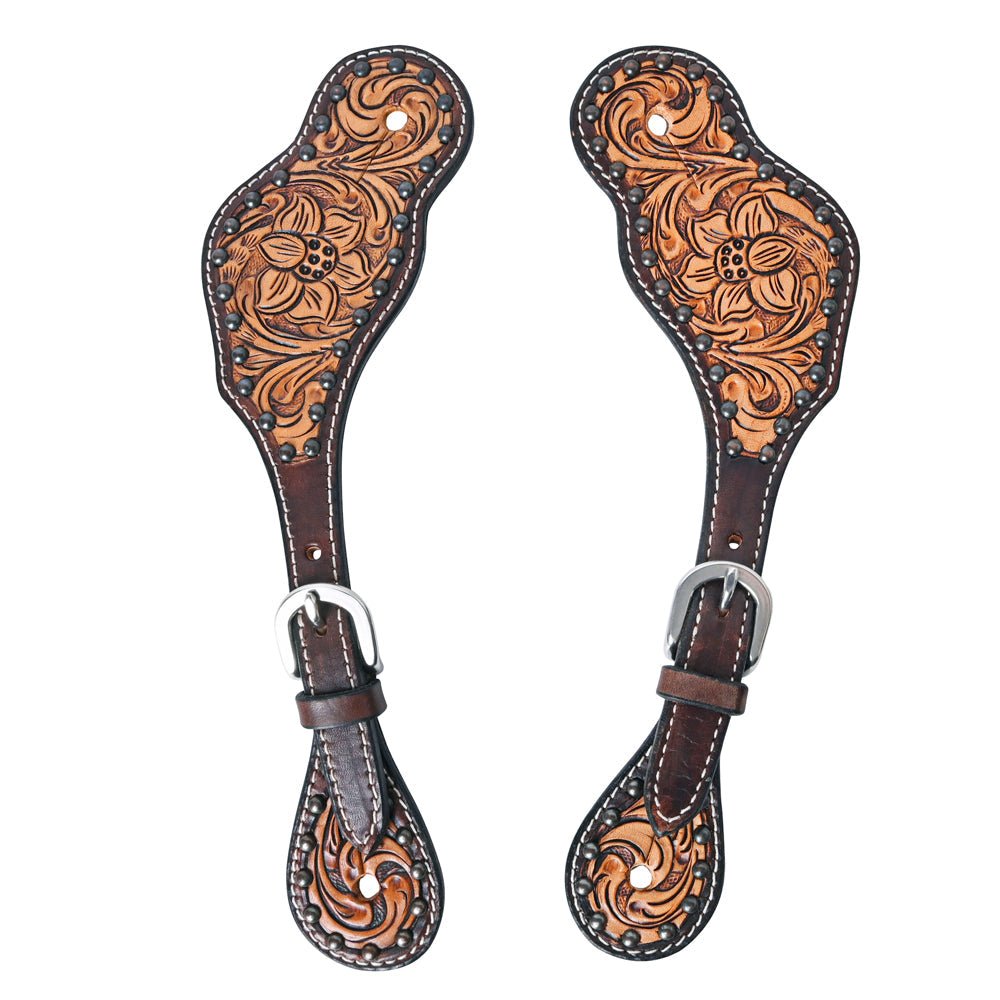 Durable Handcrafted PremiumLeather Spur Straps For Women Western Riding Show Rodeo