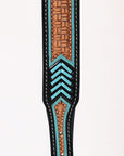 HIlason Genuine Leather Dog Collar Hand Tooled