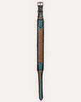 HIlason Genuine Leather Dog Collar Hand Tooled