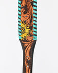 HILASON Western Genuine Leather Heavy Duty Hand Painted Dog Collar
