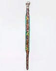 HILASON Western Genuine Leather Heavy Duty Hand Painted Dog Collar