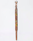 HILASON Western Genuine Leather Heavy Duty Hand Painted Dog Collar