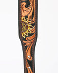 HILASON Western Genuine Leather Heavy Duty Hand Painted Dog Collar