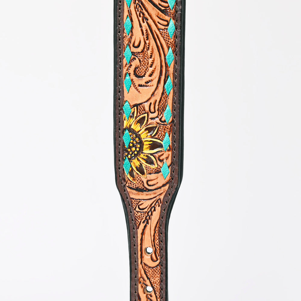 HILASON Western Genuine Leather Heavy Duty Hand Painted Dog Collar