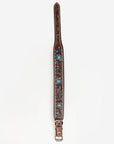 HILASON Western Genuine Leather Heavy Duty Dog Collar Floral Tooled