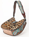 American Darling Hobo Hand Tooled Hair-On Genuine Leather women bag western handbag purse