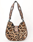 American Darling Hobo Hand Tooled Hair-On Genuine Leather women bag western handbag purse