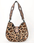 American Darling Hobo Hand Tooled Hair-On Genuine Leather women bag western handbag purse