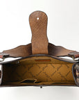 American Darling Hobo Hand Tooled Hair-On Genuine Leather women bag western handbag purse