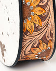 American Darling Hobo Hand Tooled Hair-On Genuine Leather women bag western handbag purse