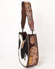 American Darling Hobo Hand Tooled Hair-On Genuine Leather women bag western handbag purse
