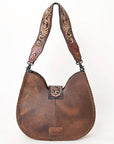 American Darling Hobo Hand Tooled Hair-On Genuine Leather women bag western handbag purse