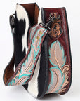 American Darling Hobo Hand Tooled Hair-On Genuine Leather women bag western handbag purse