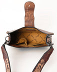American Darling Hobo Hand Tooled Hair-On Genuine Leather women bag western handbag purse