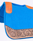 32" X 30" Hilason Horse Saddle PAD Western Contoured Wool Felt Moisture Wicking Saddle  Pad