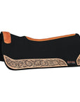 32" X 30" Hilason Horse Saddle PAD Western Contoured Wool Felt Moisture Wicking Saddle Pad Black