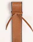 Comfytack Horse Western Leather Basketweave Tooled Floral Rear Flank Saddle Cinch Off Billets