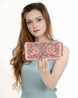American Darling Hand Tooled Genuine Leather Women Bag Western Handbag Purse