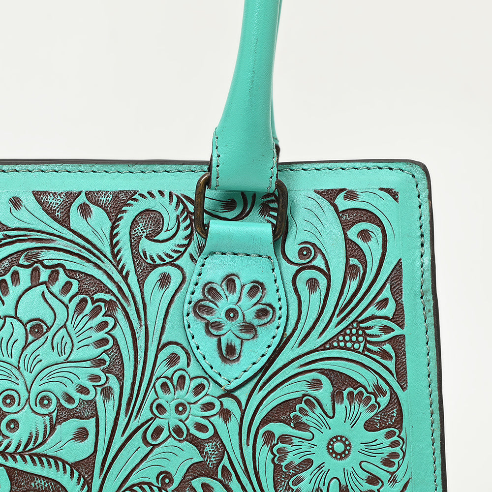 ADBGZ732B American Darling Hand Tooled Genuine Leather Women Bag Western Handbag Purse