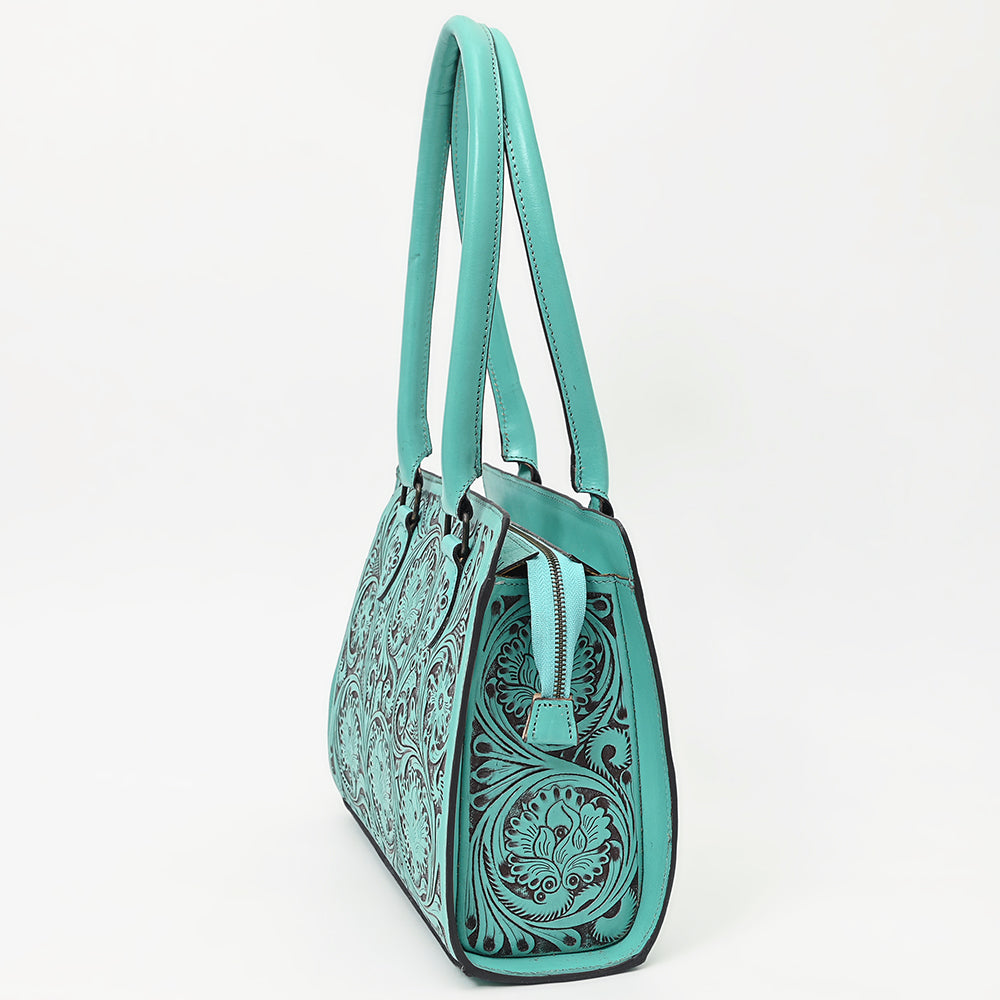 ADBGZ732B American Darling Hand Tooled Genuine Leather Women Bag Western Handbag Purse