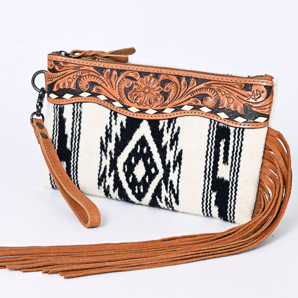 American Darling Wristlet Genuine Leather Women Bag W. Handbag Purse –