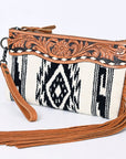 American Darling Wristlet Genuine Leather Women Bag W. Handbag Purse –