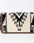 American Darling ORGANISER Upcycled Wool Genuine Leather women bag western handbag purse