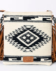 American Darling Messenger Hand Tooled Hair On Genuine Leather Western Women Bag Handbag Purse | Cute