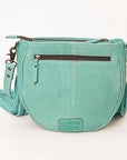 American Darling Messenger Hand Tooled Hair-On Genuine Leather women bag western handbag purse