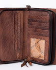 American Darling Organiser Bag Handcrafted from Crocodile Embossed Genuine Leather with YKK Zipper and Detachable Strap