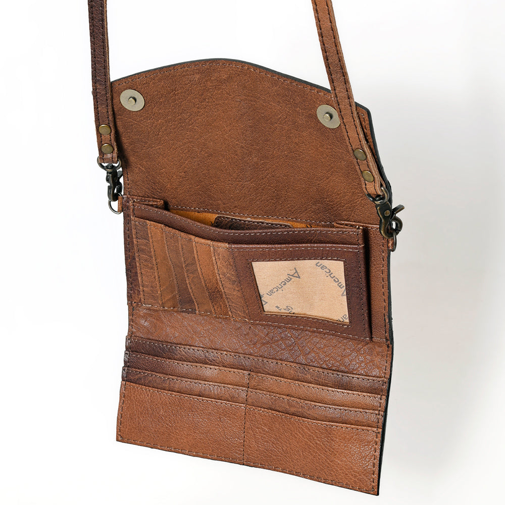 American Darling Wallet Hand Tooled Genuine Leather women bag western handbag purse