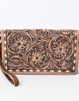 American Darling Organiser Bag Handcrafted from Crocodile Embossed Genuine Leather with YKK Zipper and Detachable Strap