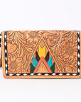 American Darling ORGANISER Upcycled Wool Genuine Leather women bag western handbag purse